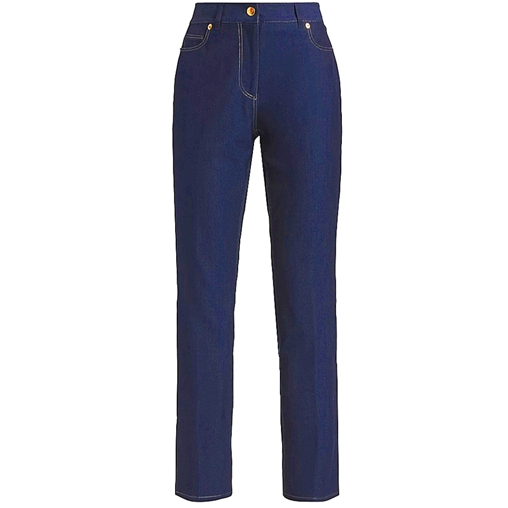 NWT Elie Tahari Navy Blue Straight-Leg Jeans